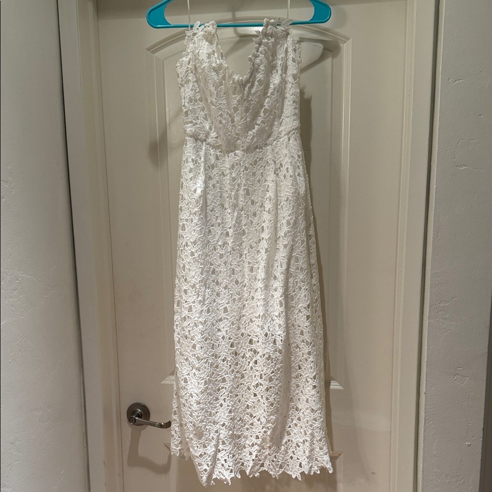 Astr White Lace Dress